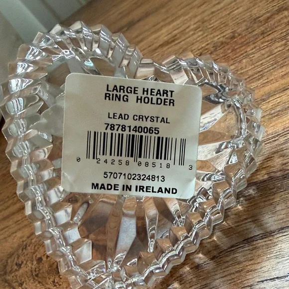 Waterford Crystal Heart Jewelry Holder - Picture 4 of 9